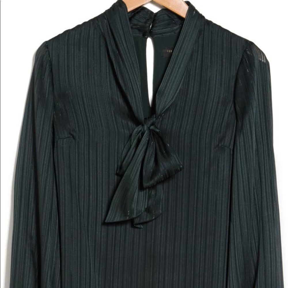 Ted Baker Tie Blouse [Dark Green]